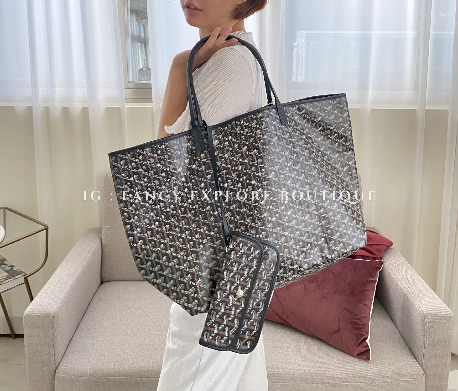 GOYARD SAINT LOUIS GM BAG Fancy Explore Boutique