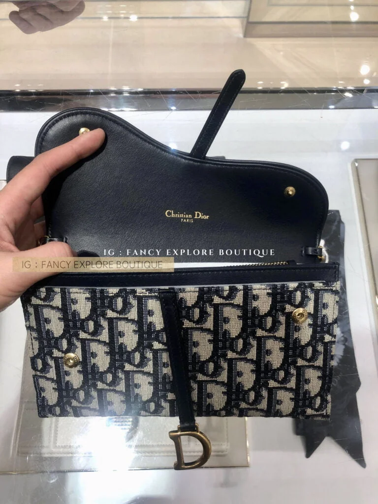 DIOR OBLIQUE SADDLE WOC Fancy Explore Boutique