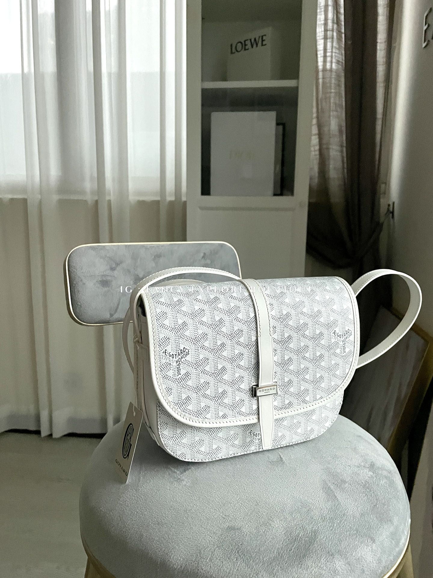 Goyard Belvedere PM White