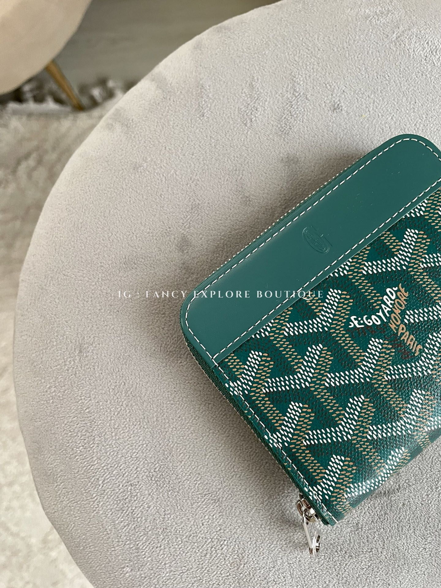 Goyard Matignon Mini Wallet, Green