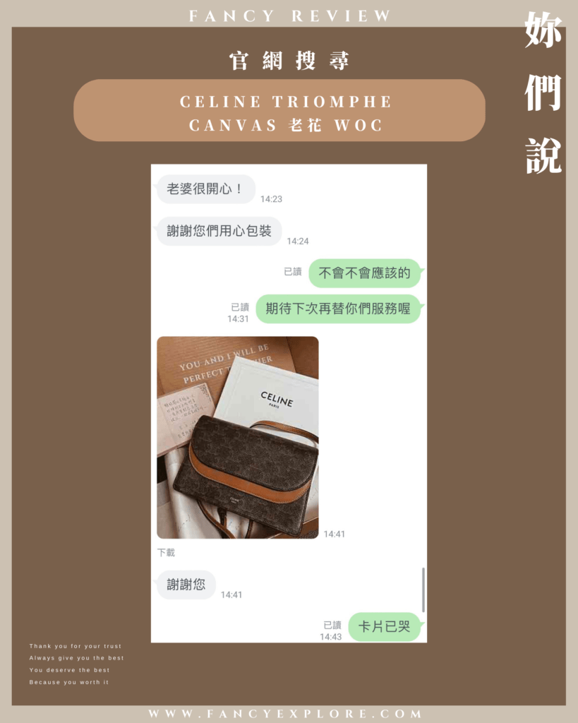 CELINE TRIOMPHE CANVAS 老花 WOC 