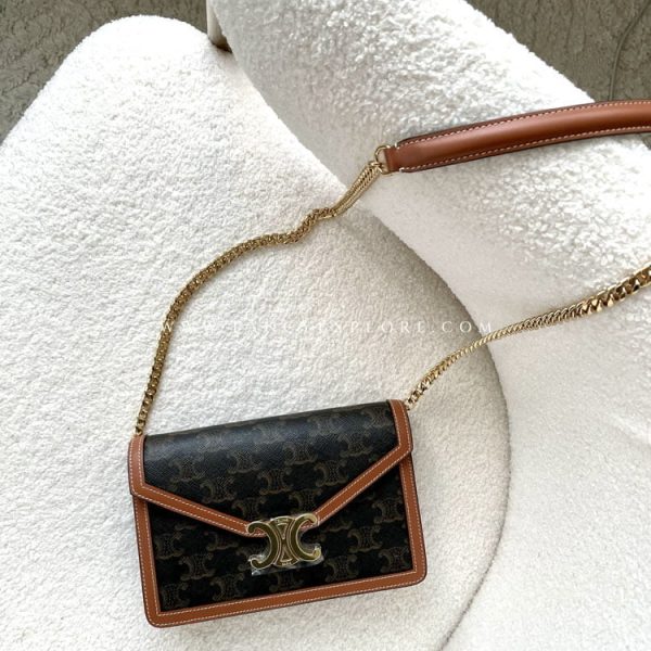 CELINE TRIOMPHE CANVAS WOC鍊包
