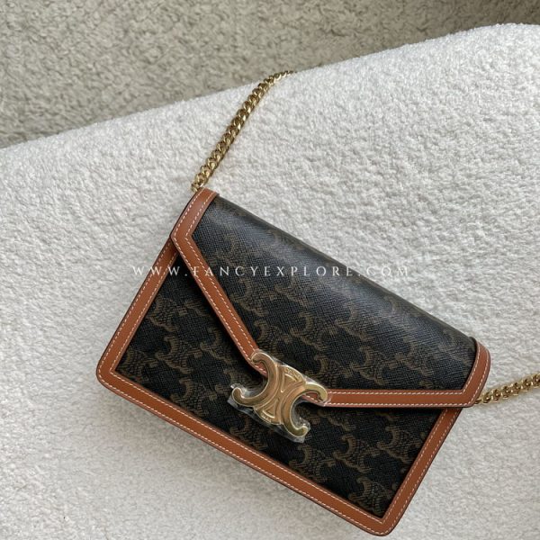 CELINE TRIOMPHE CANVAS WOC鍊包