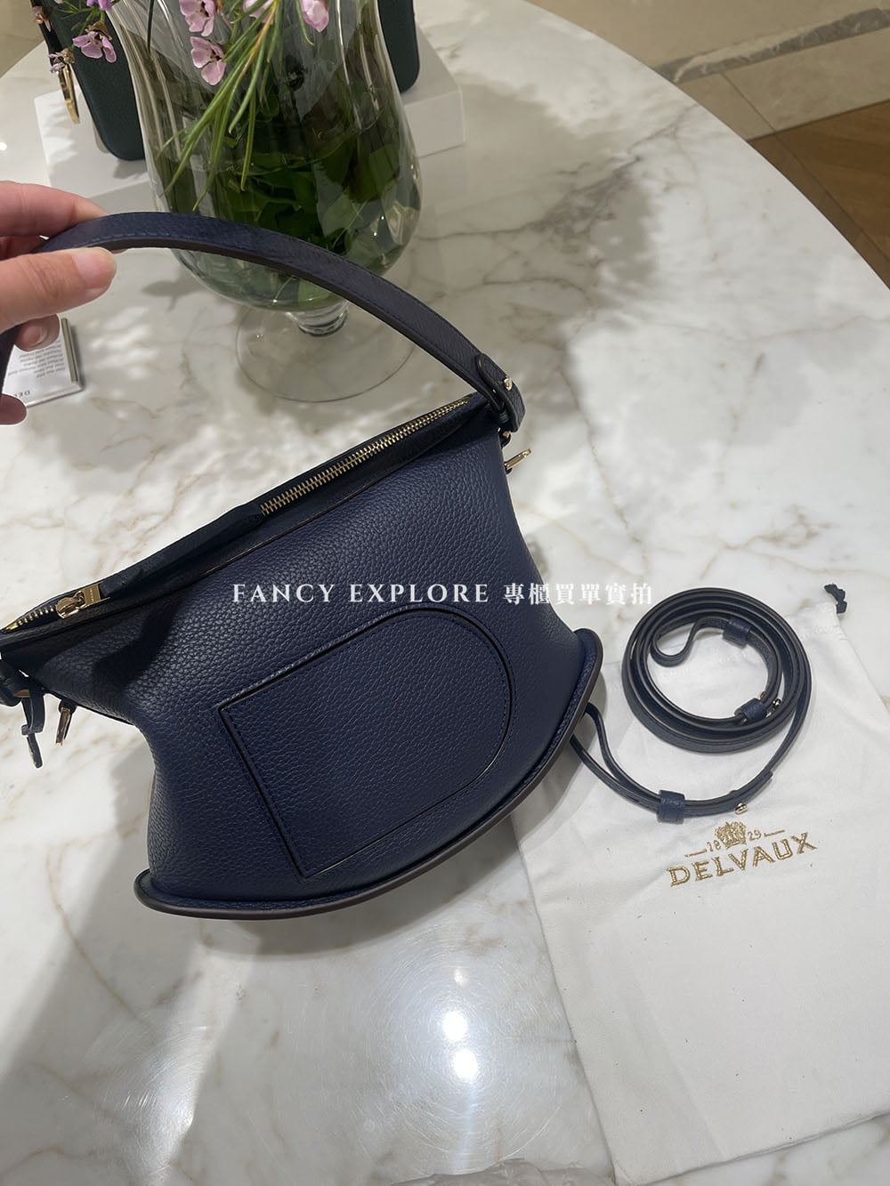 DELVAUX Pin Swing 肩背包深夜藍night blue - Fancy Explore Boutique