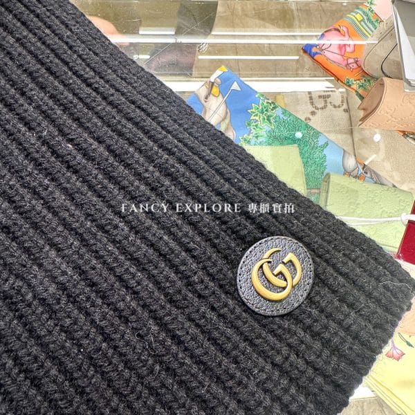 GUCCI GGロゴ入り指なし手袋 カシミア GUCCI GGロゴ入り指なし手袋 カシミア